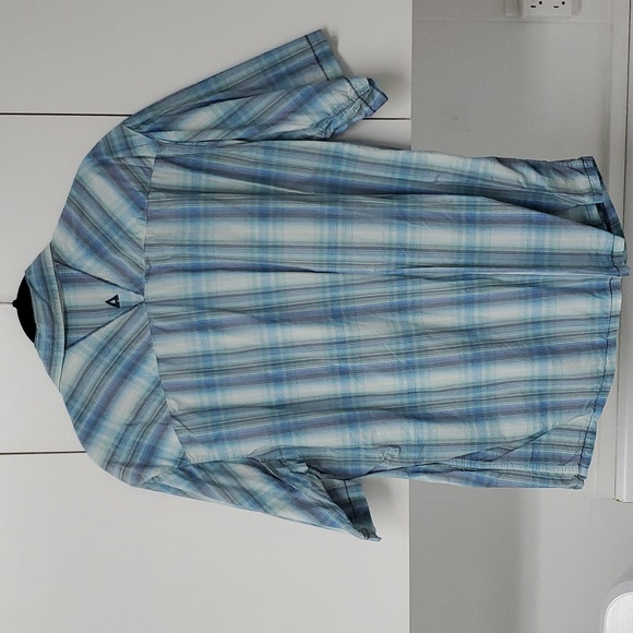 Ascend Mens Large Plaid Casual Outdoor Shirt Fishing - Picture 8 of 12